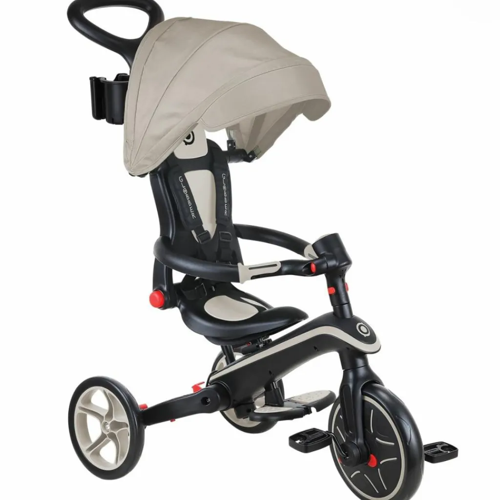 Online Tricycle Trike Explorer Foldable V2 4 en 1 Taupe Tricycle