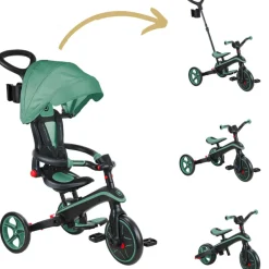 Sale Tricycle Trike Explorer Foldable 4 en 1 Olive Tricycle