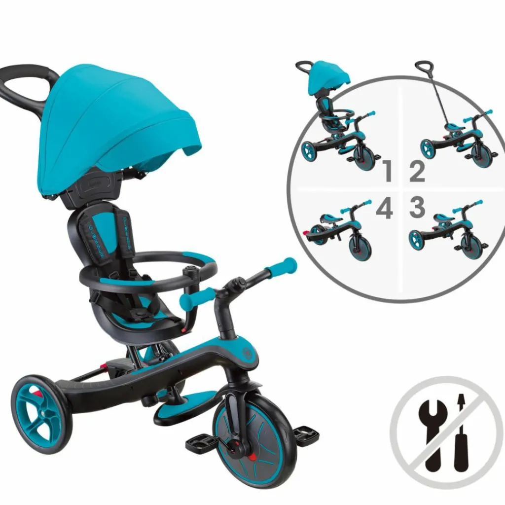 Discount Tricycle Trike Explorer V2 4 en 1 Turquoise Tricycle