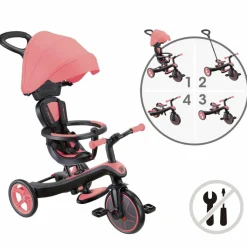 Clearance Tricycle Trike Explorer V2 4 en 1 Rose Corail Tricycle
