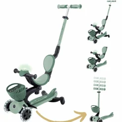 Sale Trottinette Go up Baby 360 Lights Sauge-Vert Olive Porteur Évolutif En Trottinette
