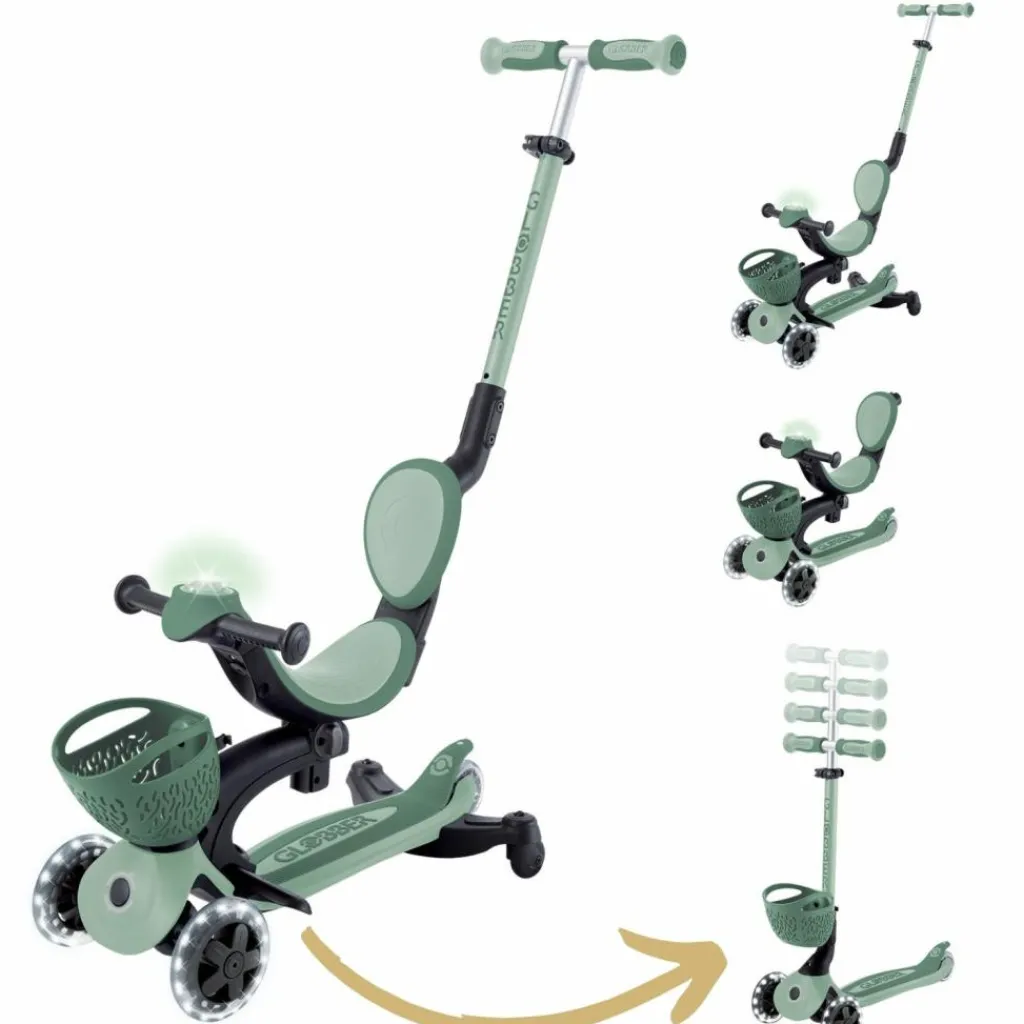 Sale Trottinette Go up Baby 360 Lights Sauge-Vert Olive Porteur Évolutif En Trottinette