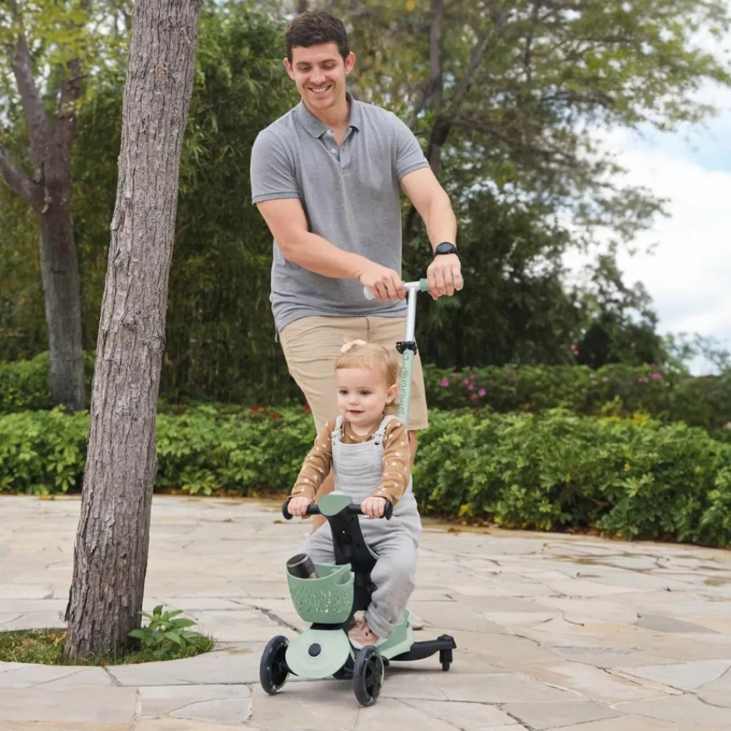 Sale Trottinette Go up Baby 360 Lights Sauge-Vert Olive Porteur Évolutif En Trottinette