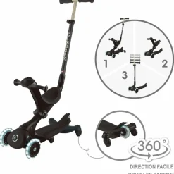 New Trottinette Go up Deluxe Lights 360° Noir Trottinette