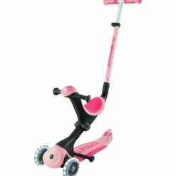 Trottinette Go up Deluxe Lights Pastel Rose Porteur Évolutif En Trottinette