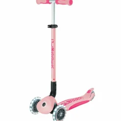 Trottinette Go up Deluxe Lights Pastel Rose Porteur Évolutif En Trottinette