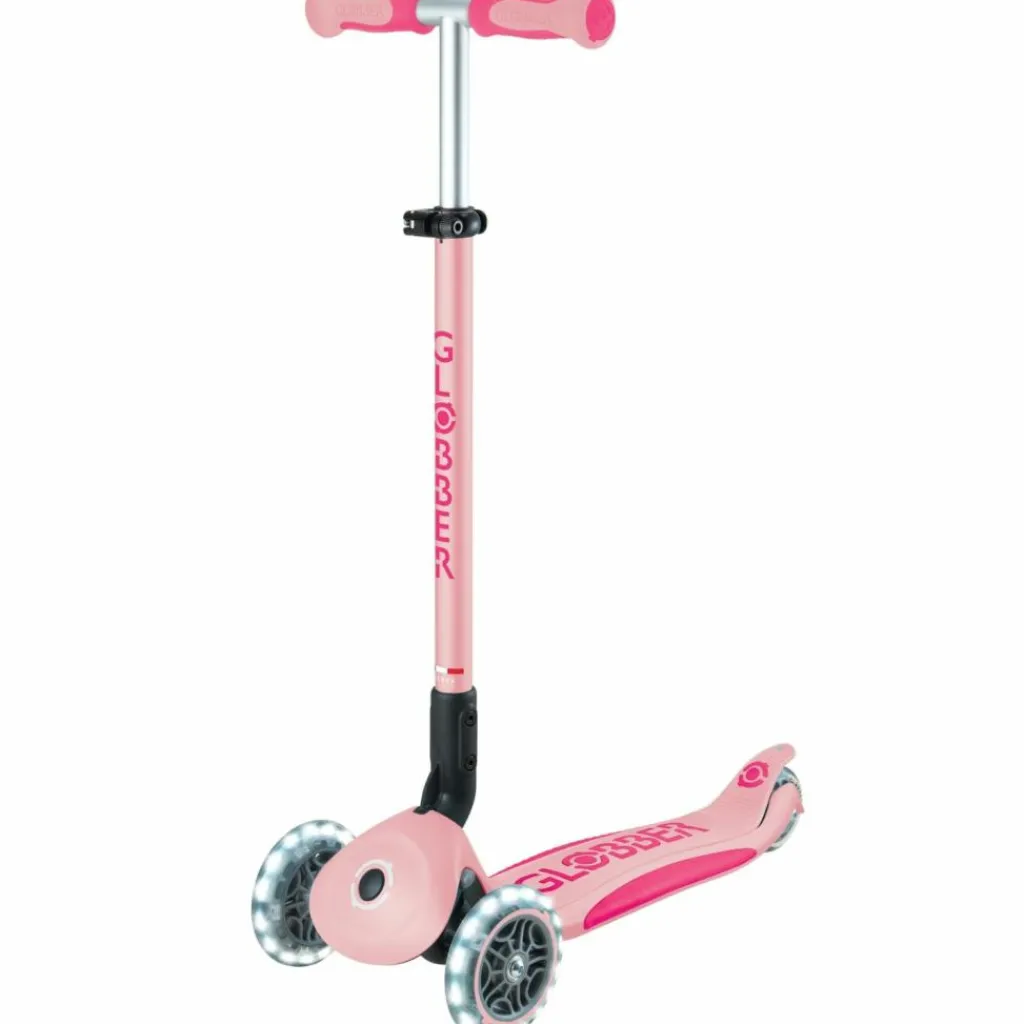 Trottinette Go up Deluxe Lights Pastel Rose Porteur Évolutif En Trottinette