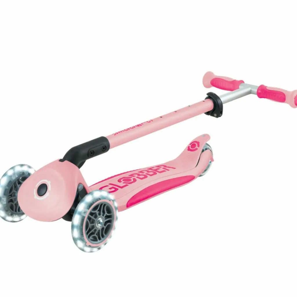 Trottinette Go up Deluxe Lights Pastel Rose Porteur Évolutif En Trottinette