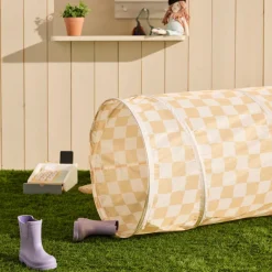 Clearance Tunnel de jeu Jaune à carreaux Parcours De Motricité