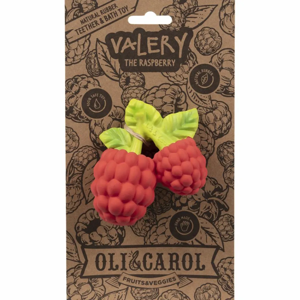 Valery la framboise en latex d'hévéa Jouet / Anneau De Dentition