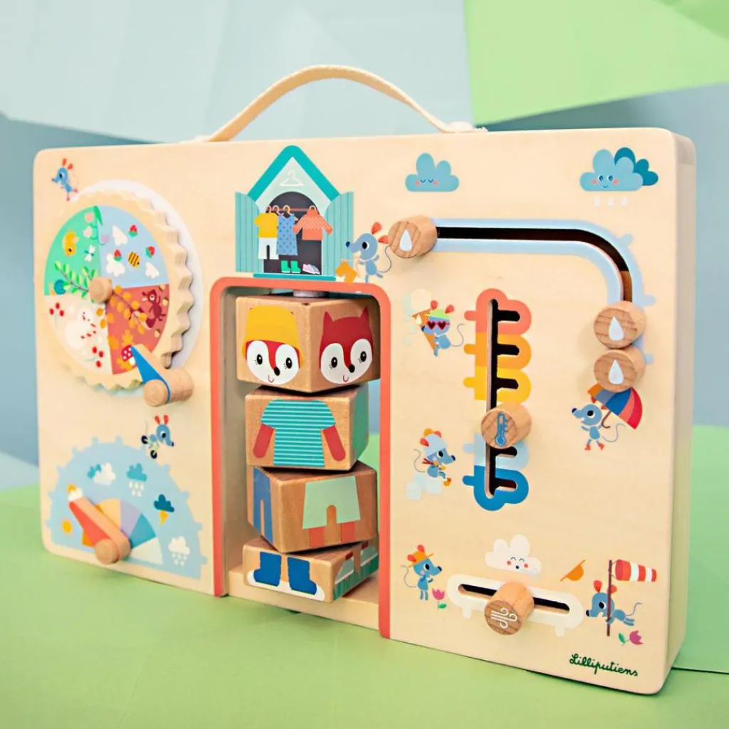 Hot Valisette découverte Alice Je m'habille selon la météo Jouet D'Activités