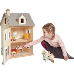 Discount Villa en bois Foxtail (16 pièces) Maison De Poupée Et Univers De Jeu