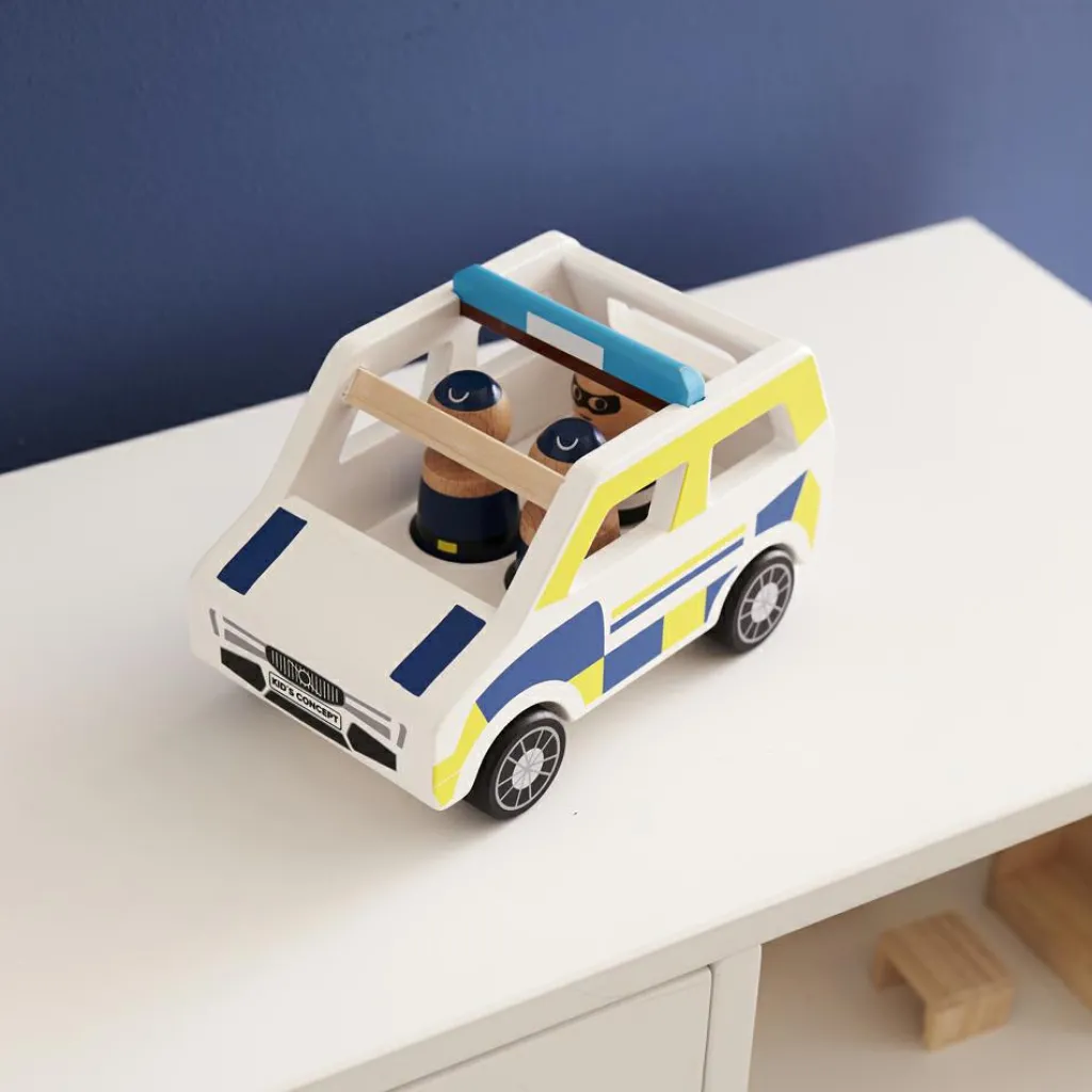 Outlet Voiture de police en bois Aiden Petites Voitures, Véhicules Et Circuits